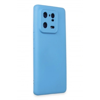 Mey İthalat®   Mi 13 Pro Kılıf Nano içi Kadife Silikon - Mavi
