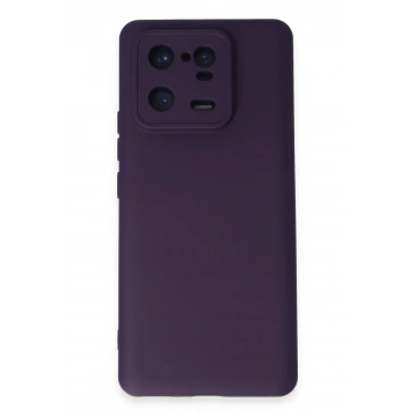 Mey İthalat®   Mi 13 Pro Kılıf Nano içi Kadife Silikon - Mor