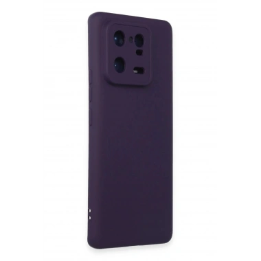 Mey İthalat®   Mi 13 Pro Kılıf Nano içi Kadife Silikon - Mor