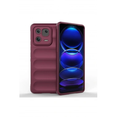 Mey İthalat®   Mi 13 Pro Kılıf Optimum Silikon - Bordo