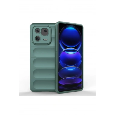 Mey İthalat®   Mi 13 Pro Kılıf Optimum Silikon - Koyu Yeşil