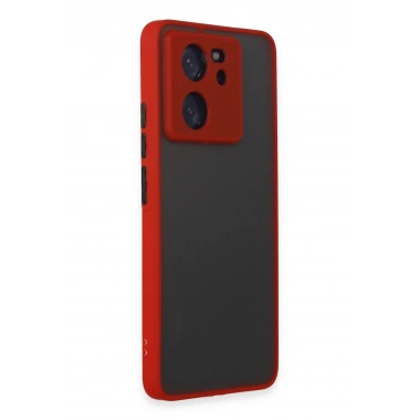 Mey İthalat®   Mi 13T Pro Kılıf Montreal Silikon Kapak - Kırmızı