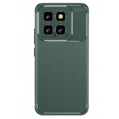 Mey İthalat®   Mi 14T Kılıf Auto Focus Karbon Kapak - Koyu Yeşil