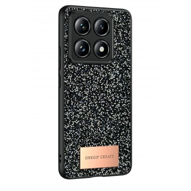 Mey İthalat®   Mi 14T Pro Bright Simli Kapak - Siyah
