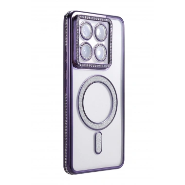 Mey İthalat®   Mi 14T Pro Joke Simli Magneticsafe Kılıf - Derin Mor