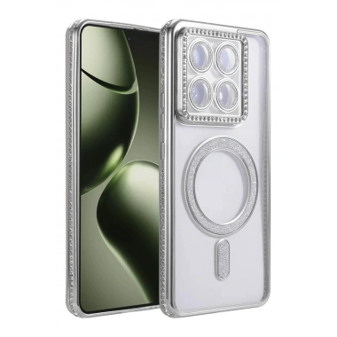 Mey İthalat®   Mi 14T Pro Joke Simli Magneticsafe Kılıf - Gümüş