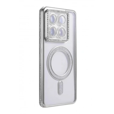 Mey İthalat®   Mi 14T Pro Joke Simli Magneticsafe Kılıf - Gümüş