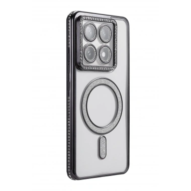 Mey İthalat®   Mi 14T Pro Joke Simli Magneticsafe Kılıf - Siyah