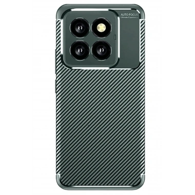 Mey İthalat®   Mi 14T Pro Kılıf Auto Focus Karbon Kapak - Koyu Yeşil