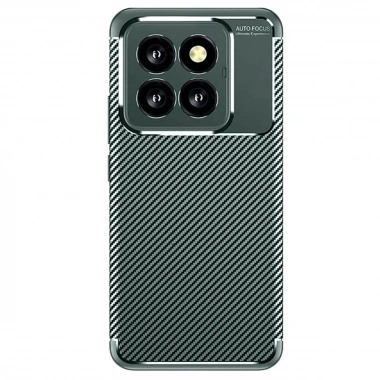 Mey İthalat®   Mi 14T Pro Kılıf Auto Focus Karbon Kapak - Koyu Yeşil