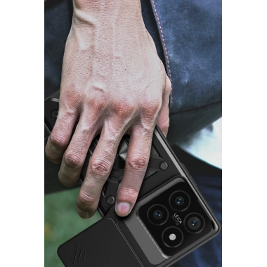 Mey İthalat®   Mi 14T Pro Kılıf Pars Lens Yüzüklü Silikon - Lacivert
