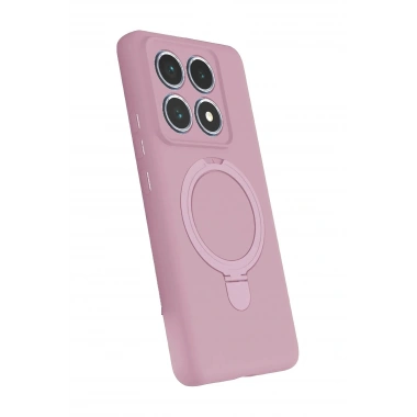 Mey İthalat®   Mi 14T Pro Regal Magsafe Standlı Kapak - Açık Pembe