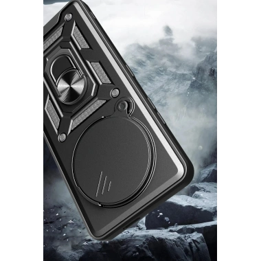 Mey İthalat®   Mi 15 Ultra Kılıf Pars Lens Yüzüklü Silikon - Yeşil