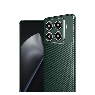 Mey İthalat®   Mi 15T Pro Auto Focus Karbon Kapak - Koyu Yeşil