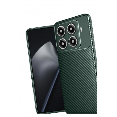 Mey İthalat®   Mi 15T Pro Auto Focus Karbon Kapak - Koyu Yeşil