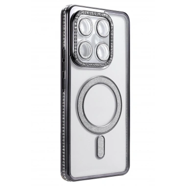 Mey İthalat®   Mi 15T Pro Joke Simli Magneticsafe Kılıf - Siyah