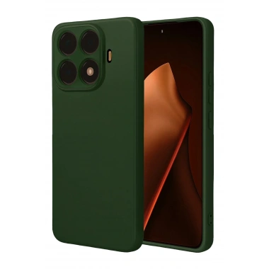 Mey İthalat®   Mi 15T Pro Nano içi Kadife Silikon - Koyu Yeşil