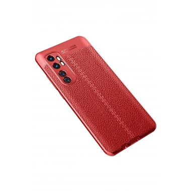 Mey İthalat®   Mi Note 10 Lite Kılıf Auto Focus Kapak - Kırmızı