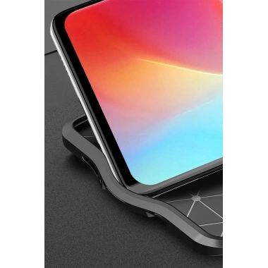 Mey İthalat®   Mi Note 10 Lite Kılıf Auto Focus Kapak - Kırmızı
