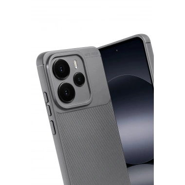 Mey İthalat®   Note 14 5G Auto Focus Karbon Kapak - Gri