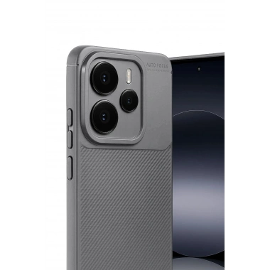 Mey İthalat®   Note 14 5G Auto Focus Karbon Kapak - Gri