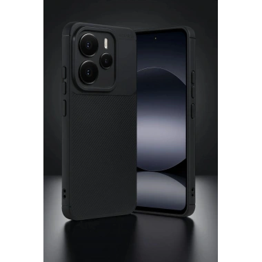 Mey İthalat®   Note 14 5G Auto Focus Karbon Kapak - Siyah
