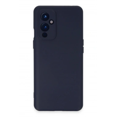 Mey İthalat®  One Plus 9 Kılıf Nano içi Kadife Silikon - Lacivert