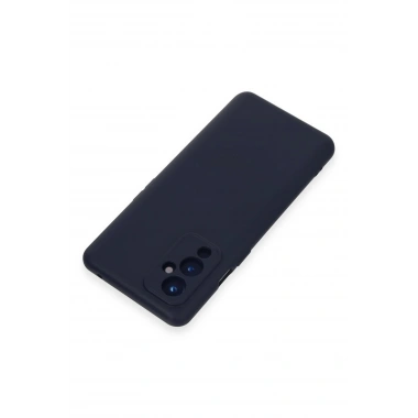 Mey İthalat®  One Plus 9 Kılıf Nano içi Kadife Silikon - Lacivert