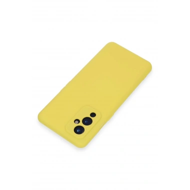 Mey İthalat®  One Plus 9 Kılıf Nano içi Kadife Silikon - Sarı