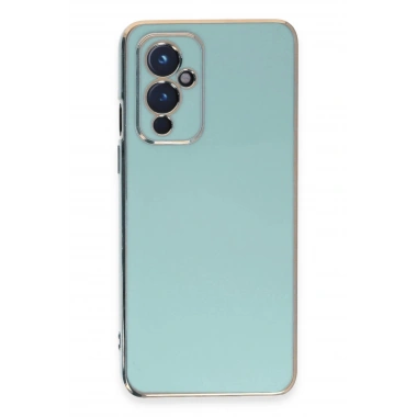 Mey İthalat®  One Plus 9 Kılıf Volet Silikon - Açık Yeşil
