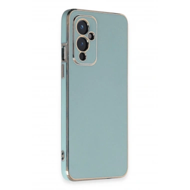 Mey İthalat®  One Plus 9 Kılıf Volet Silikon - Açık Yeşil
