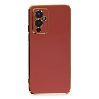 Mey İthalat®  One Plus 9 Kılıf Volet Silikon - Kırmızı