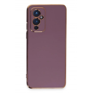 Mey İthalat®  One Plus 9 Kılıf Volet Silikon - Mor