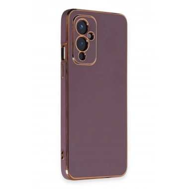 Mey İthalat®  One Plus 9 Kılıf Volet Silikon - Mor