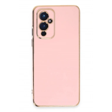 Mey İthalat®  One Plus 9 Kılıf Volet Silikon - Pembe