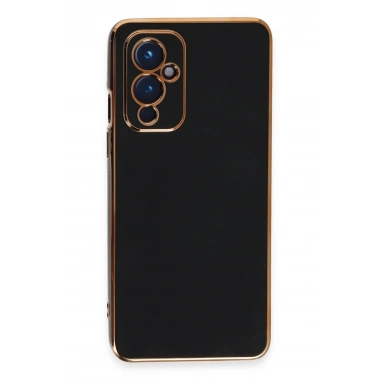 Mey İthalat®  One Plus 9 Kılıf Volet Silikon - Siyah