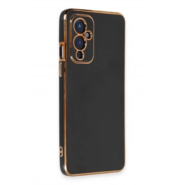 Mey İthalat®  One Plus 9 Kılıf Volet Silikon - Siyah
