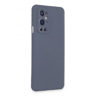 Mey İthalat®  One Plus 9 Pro Kılıf Nano içi Kadife Silikon - Gri