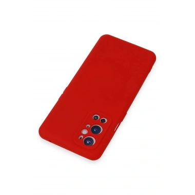 Mey İthalat®  One Plus 9 Pro Kılıf Nano içi Kadife Silikon - Kırmızı