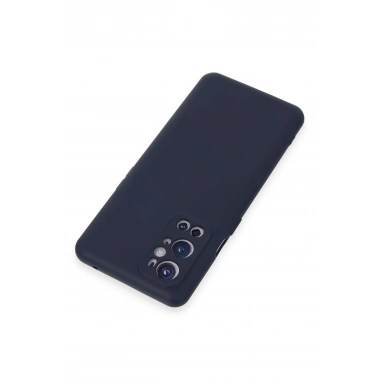 Mey İthalat®  One Plus 9 Pro Kılıf Nano içi Kadife Silikon - Lacivert