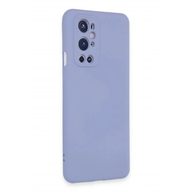 Mey İthalat®  One Plus 9 Pro Kılıf Nano içi Kadife Silikon - Lila