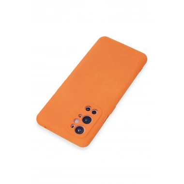 Mey İthalat®  One Plus 9 Pro Kılıf Nano içi Kadife Silikon - Turuncu