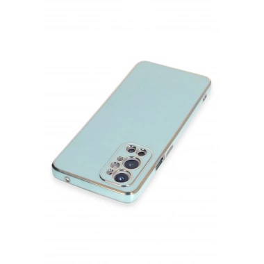 Mey İthalat®  One Plus 9 Pro Kılıf Volet Silikon - Açık Yeşil
