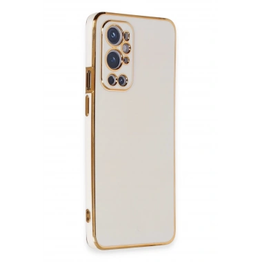 Mey İthalat®  One Plus 9 Pro Kılıf Volet Silikon - Beyaz