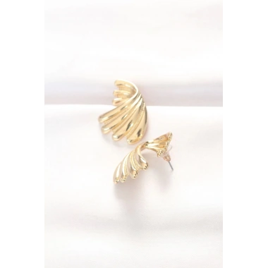 Mey İthalat® Pirinç Gold Renk Küpe