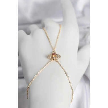 Mey İthalat® Pirinç Gold Renk Sinek Model Kadın Şahmeran