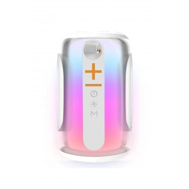 Mey İthalat® Pluse 8 RGB Kablosuz Hoparlör - Beyaz