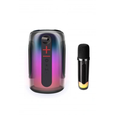 Mey İthalat® Pluse 8 RGB Kablosuz Hoparlör - Siyah