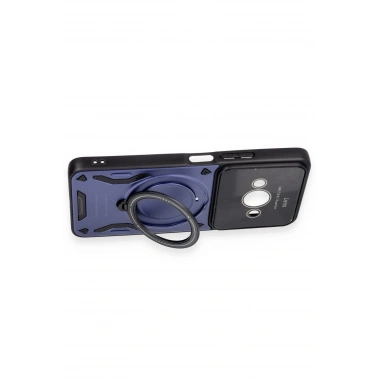 Mey İthalat®   Poco C61 Kılıf Joy Lens Standlı Kapak - Kırmızı