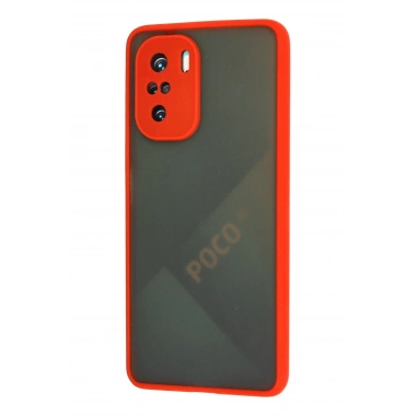 Mey İthalat®   Poco F3 Kılıf Montreal Silikon Kapak - Kırmızı